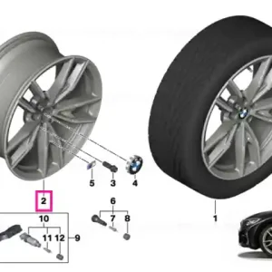 Disc wheel light alloy Cerium grey 8JX19     ET:27 - BMW Retur ușor