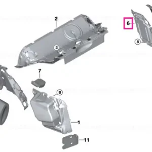 Promoție Sound insulation trunk right - BMW
