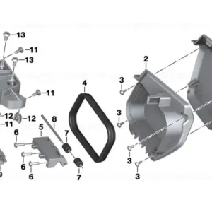 Storage compartment trim, right - BMW Motorrad Super ofertă