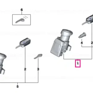 Set, sngl.key locking w/Keyless Ride ECU - BMW Motorrad Vezi acum