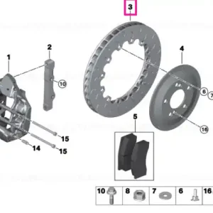 Preferatul clienților Disc frână stânga 355X32 SPRINT - BMW