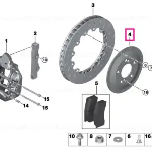 Cameră disc frână HINTEN/REAR - BMW Livrare rapidă