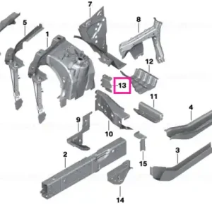 Preț mic Extension, supporting strut left - BMW