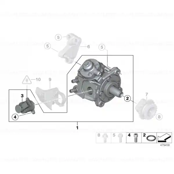 Pompa de inalta presiune BMW Seria 2, 3, 5, 6; X1; X2; X3; X4; MINI Super ofertă
