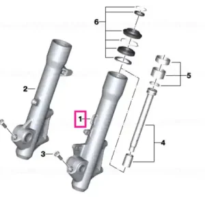 Disponibil imediat Slider tube left - BMW Motorrad