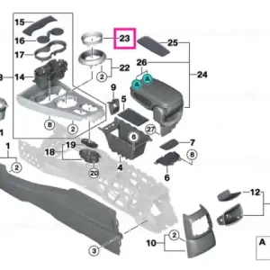 Inel decorativ consola centrala crom - BMW - Mini Cumpără acum