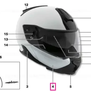 Chin section with trims helmet 7 LIGHT WHITE - BMW Motorrad Reduceri