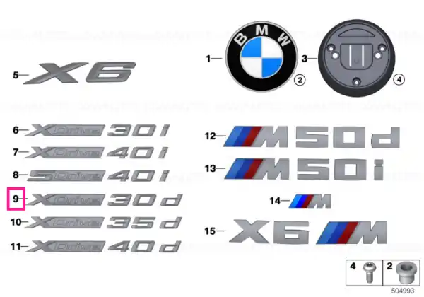 Lettering X-DRIVE 30D - BMW Ofertă de sezon