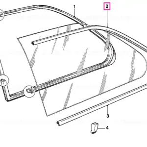 Transport gratuit Moulding upper right - BMW