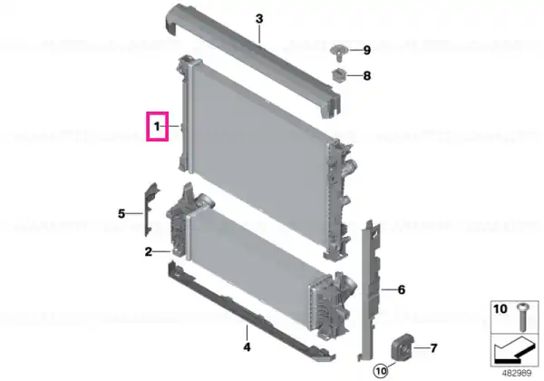 Expediere rapidă Radiator - BMW