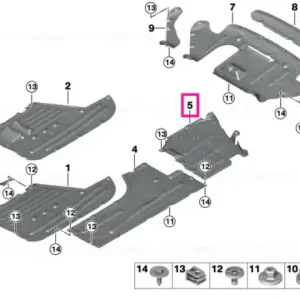 Ofertă limitată Undershield for tank, left - BMW