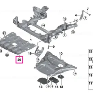 Ieftin Underride protection, front - BMW