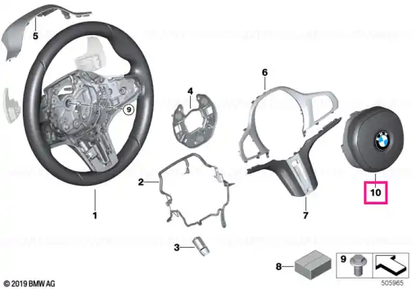 Premium Airbag module, driver's side - BMW