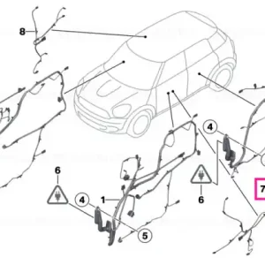 Door wiring harness adapter front - BMW - Mini Preț mic