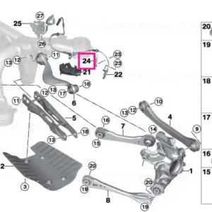 Popular Holder, wheel speed sensor, right - BMW