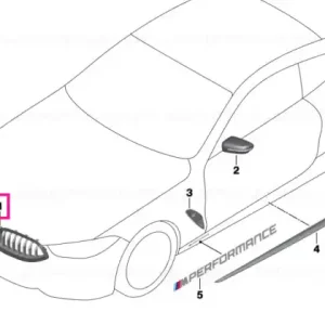 Front radiator grill carbon M PERFORMANCE - BMW Noutate