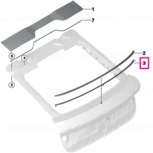 Adhesive tape rear spoiler MSP/CFK - BMW Livrare rapidă