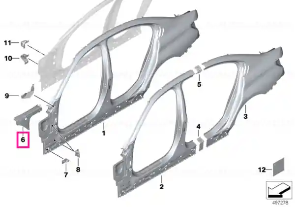 Ofertă specială Extensie strut muchie roată, dreapta - BMW