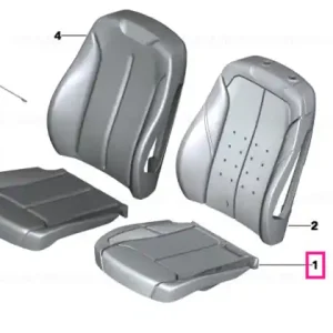 Upholstery, base seat, leather CIS - BMW Ultima șansă