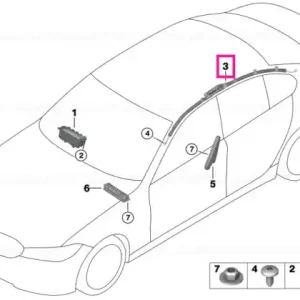 Head airbag, right - BMW Chilipir