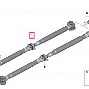 Drive shaft automatic transmission L=1606MM - BMW Cel mai bun preț