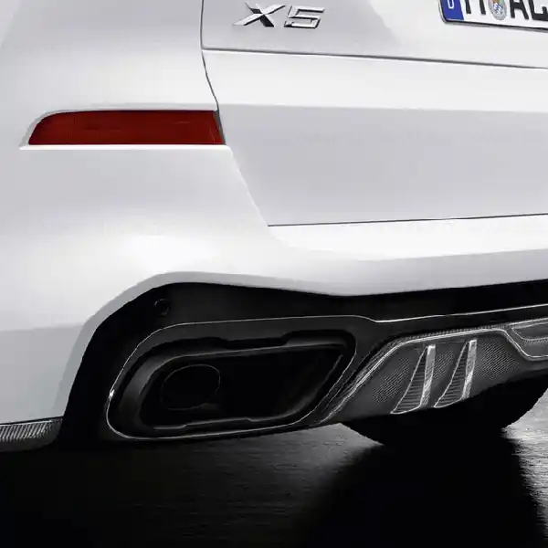 Set ornamente toba "BMW M Performance" aspect 6 cilindri - BMW X5 G05 X6 G06 X7 G07 - SA 337 si SA 715 Preț redus