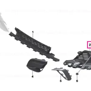 Reducere specială Grille, air inlet, open, right - BMW