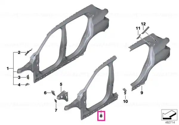 Livrare rapidă Column A exterior, right - BMW