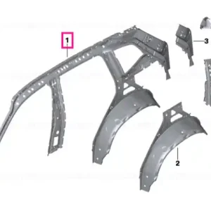 Right interior side frame - BMW Doar azi