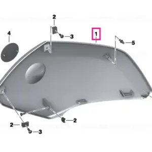 Popular Side trim, upper left ROHTEIL / BLANK - BMW Motorrad