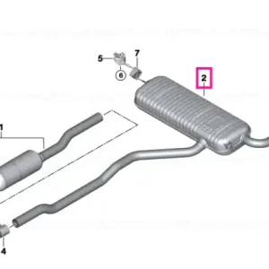 Rear silencer RDE - BMW Nu rata