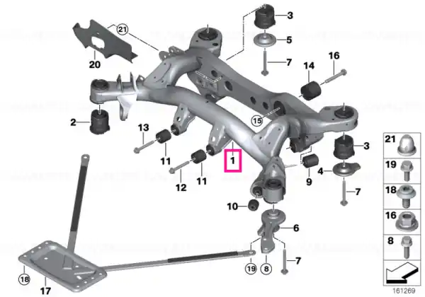 Rear axle carrier - BMW Cumpără online