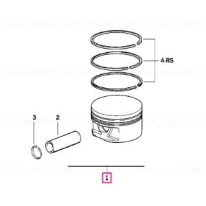Retur ușor Mahle-alusil piston 89,070MM(00) - BMW