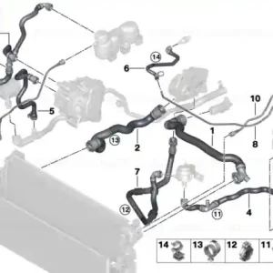 Coolant return line - BMW Preț mic