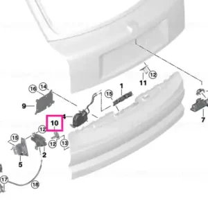 Striker trunk lid, bottom - BMW Reducere