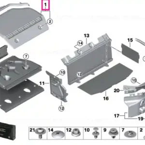 Parcel shelf, rear - BMW Preț promoțional