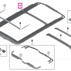 Frame panoramic roof - BMW Disponibil imediat