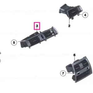 Fresh air grille center - BMW Ieftin
