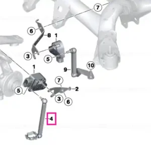 Control rod, rear - BMW Expediere rapidă