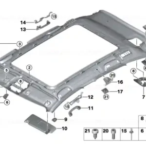 Roofliner, panorama glass roof ANTHRAZIT - BMW Livrare expres