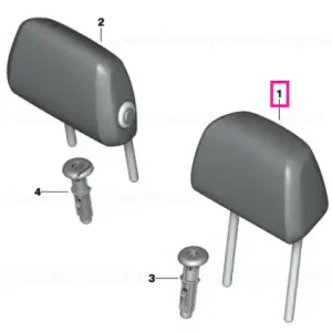 Headrest leather SCHWARZ - BMW Lichidare de stoc