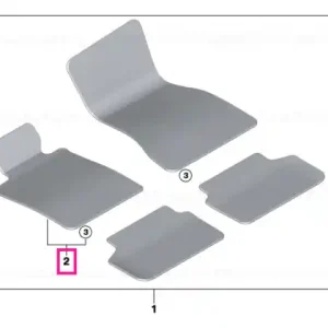 Floor mat velours driver side CANBERRABEIGE - BMW Plată sigură
