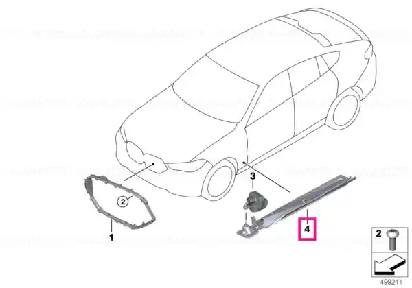 Promoție Suport modul lumină dreapta MSP - BMW