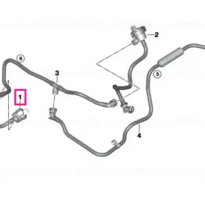 Fuel tank ventilation valve with pipe 1-4 - BMW Discount