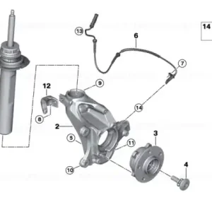 Popular Left front spring strut - BMW