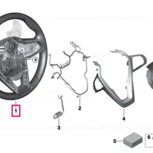 Preferatul clienților Sport steering wheel, leather - BMW