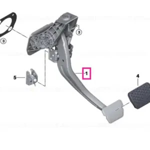 Complete pedal assembly - BMW Popular