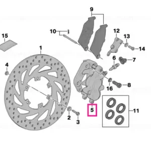 Reduceri Brake caliper, front D=30/32 - BMW Motorrad