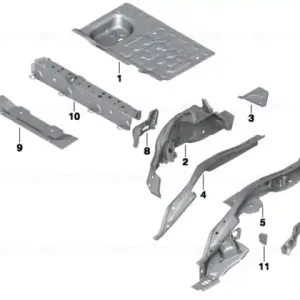 Reinforcement for side member, left - BMW Cumpărături sigure