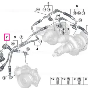Coolant feed line - BMW Calitate înaltă